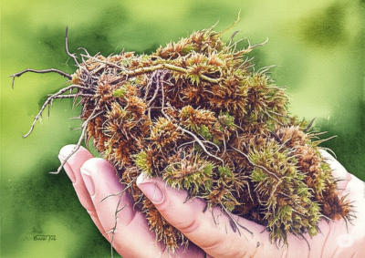 Peat ready for harvesting